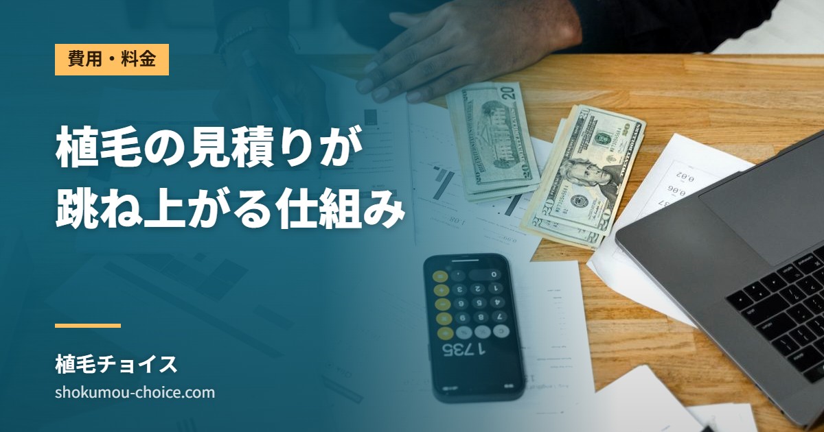 植毛の見積りが 跳ね上がる仕組み